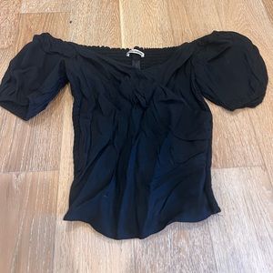 Reformation Blouse, black, size M